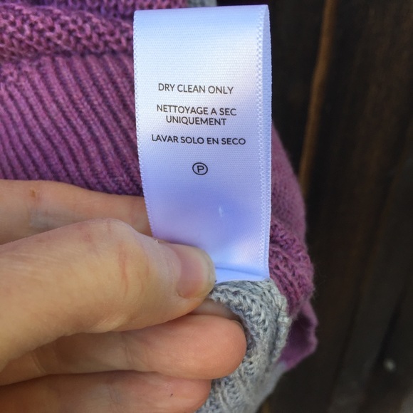 Splendid Cashmere Viscose Blend Ribbed V-neck Color Block Oversized Sweater Sz S - Picture 5 of 11